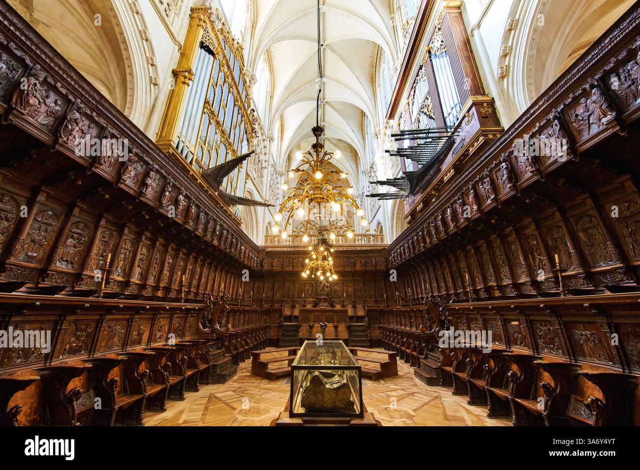 Sillería del Coro, Felipe Vigarny, Diego de Siloé, Andrés de Nájera, Simón de Bueras y García de Arredondo, 1505-1535, Cathedral de Santa María, Frenc Banque D'Images