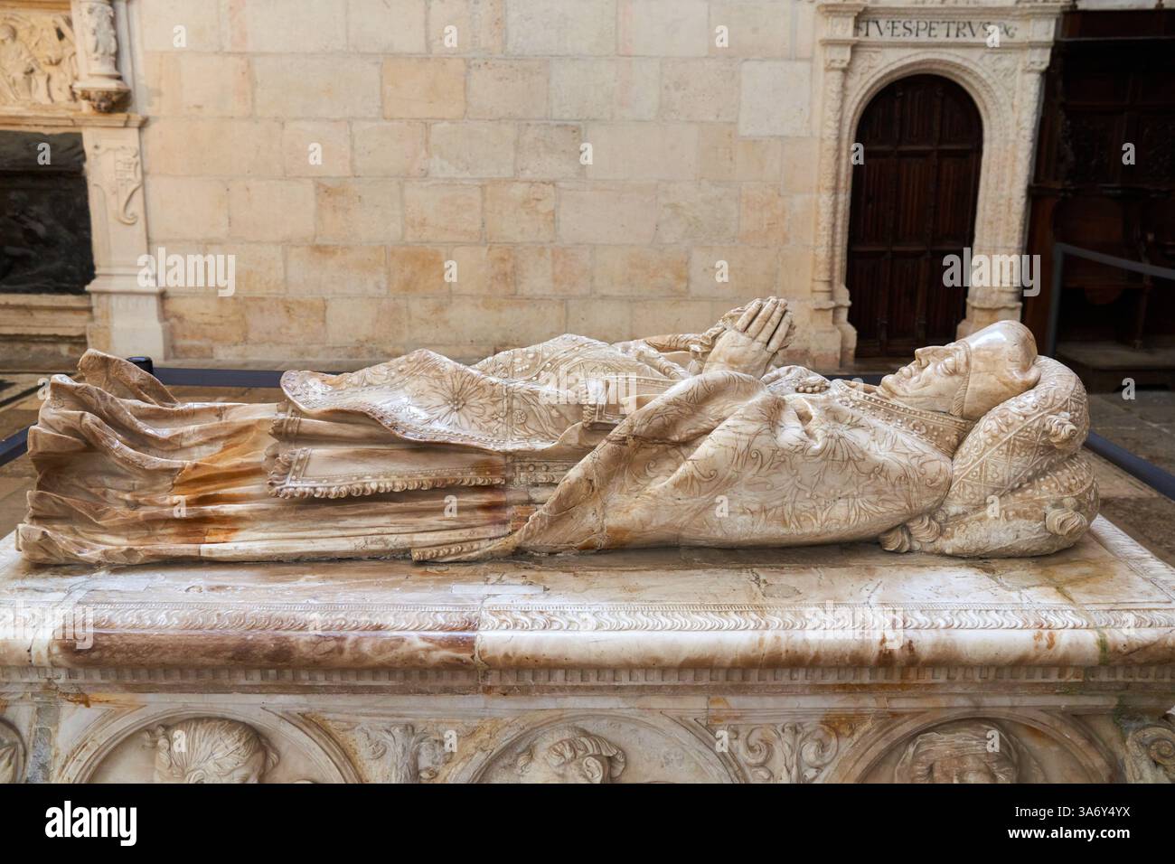 Gonzalo Díez de Lerma, tombeau sculpté en albâtre par Felipe de Vigarny, Chapelle de la présentation, Juan de Matienzo, 1519-1524, XVIe siècle, Cathédrale Banque D'Images
