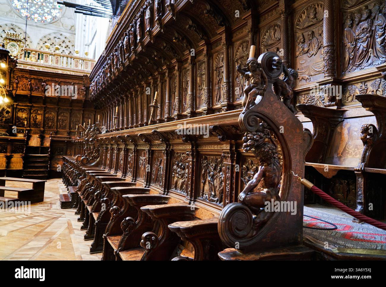 Sillería del Coro, Felipe Vigarny, Diego de Siloé, Andrés de Nájera, Simón de Bueras y García de Arredondo, 1505-1535, Cathedral de Santa María, Frenc Banque D'Images