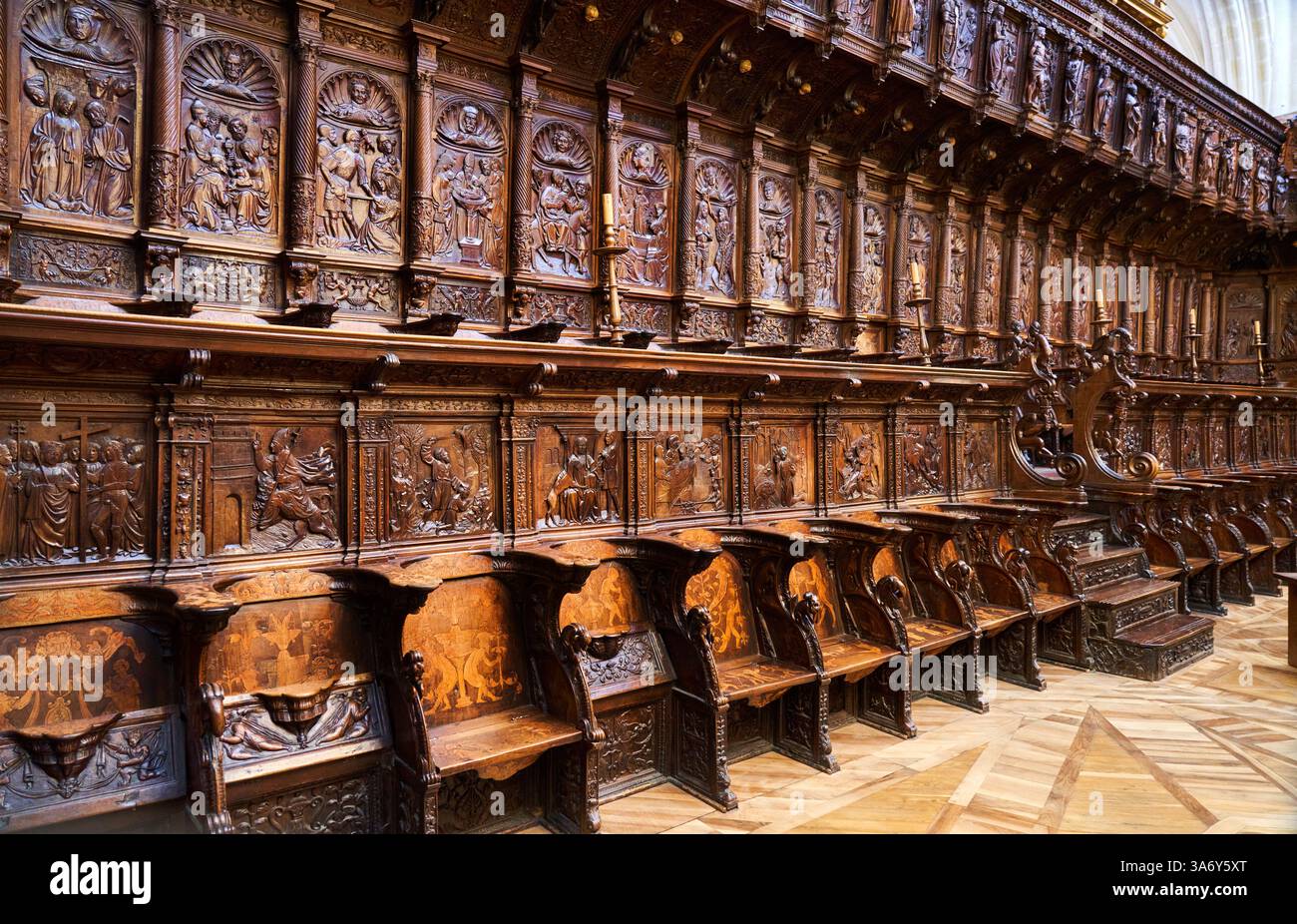 Sillería del Coro, Felipe Vigarny, Diego de Siloé, Andrés de Nájera, Simón de Bueras y García de Arredondo, 1505-1535, Cathedral de Santa María, Frenc Banque D'Images
