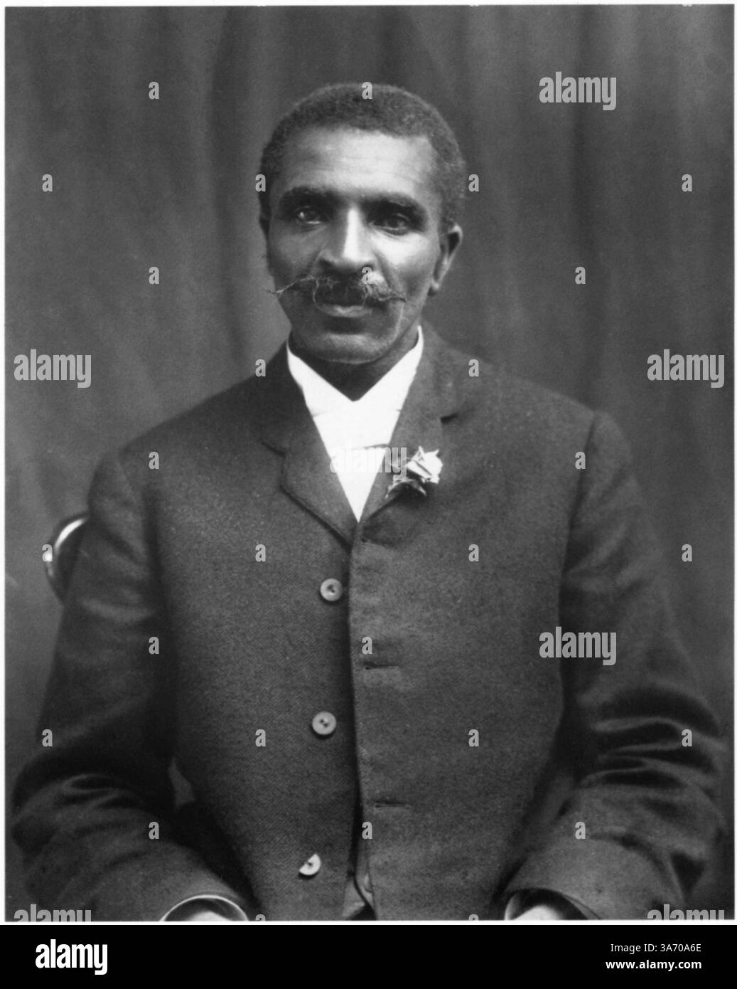 30 juillet 2014 - George Washington Carver (1861-1943), scientifique américain, botaniste, éducateur et inventeur, Portrait, carte postale, vers 1906 (crédit image : © Glasshouse/ZUMA Wire) Banque D'Images