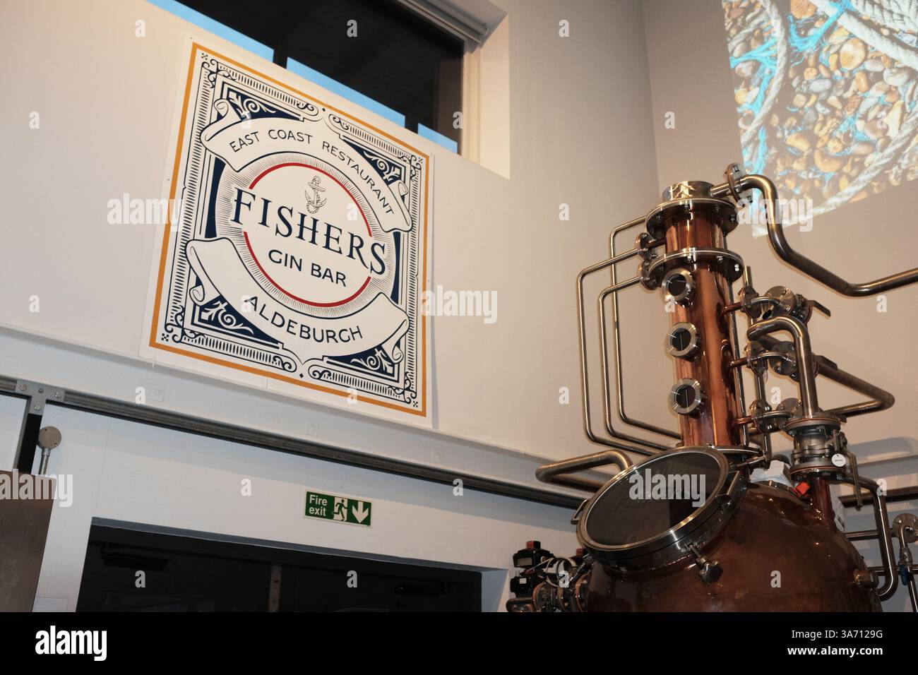 Fishers gin distillery, Crag Path, Aldeburgh, Suffolk, Angleterre IP15 5BT Banque D'Images