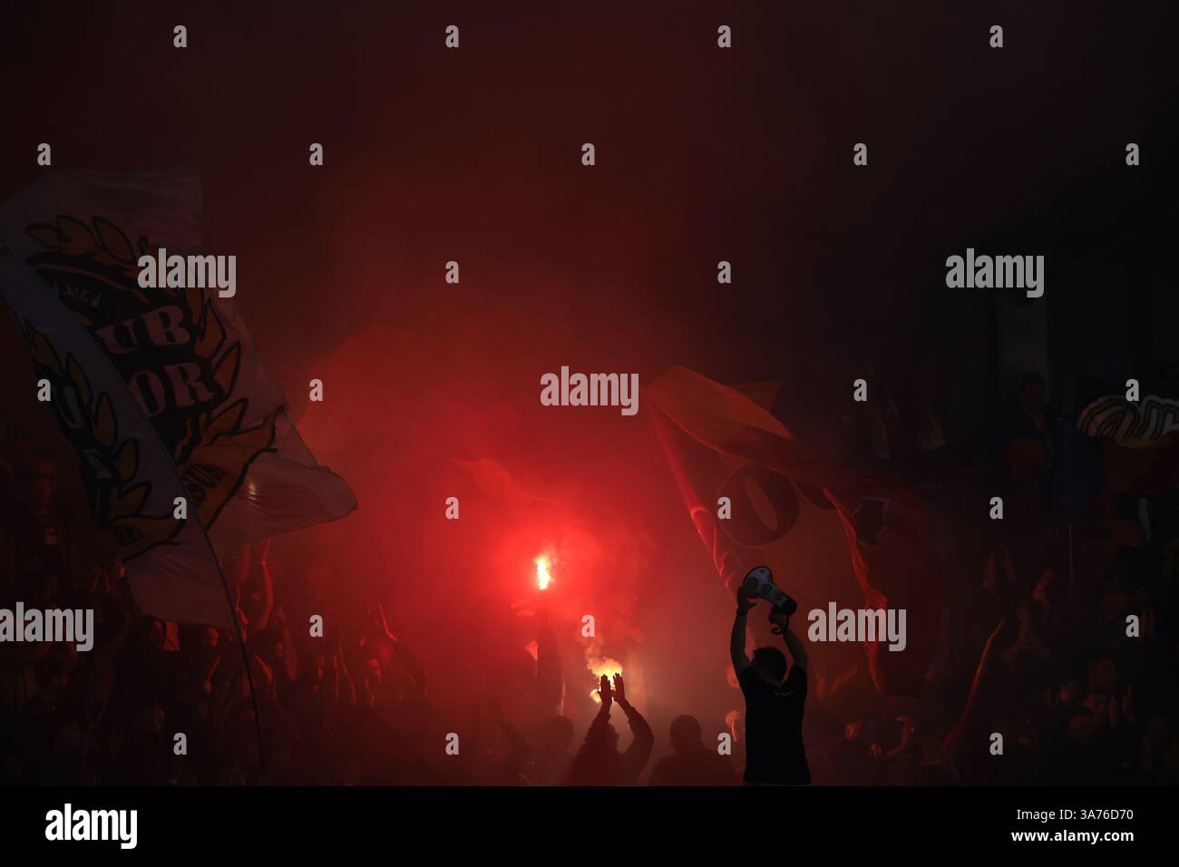 Serravalle, Italie. 24 mars 2025. Lors du match de qualification pour le Championnat d'Europe de l'UEFA au San Marino Stadium, Serravalle. Le crédit photo devrait se lire : Jonathan Moscrop/Sportimage crédit : Sportimage Ltd/Alamy Live News Banque D'Images