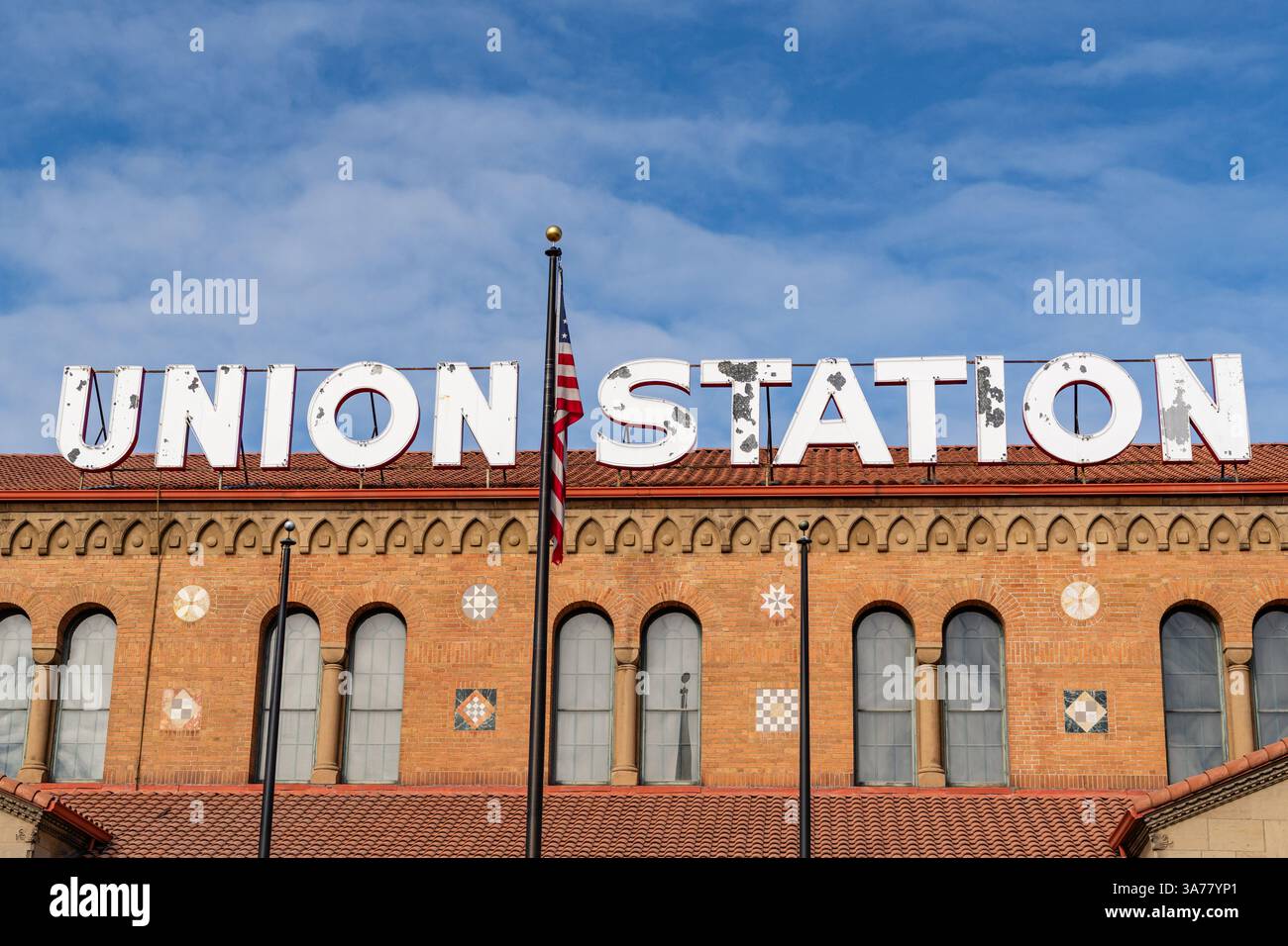 Ogden, UT, US-23 mars 2025 : Union Station la gare historique du centre-ville. Banque D'Images