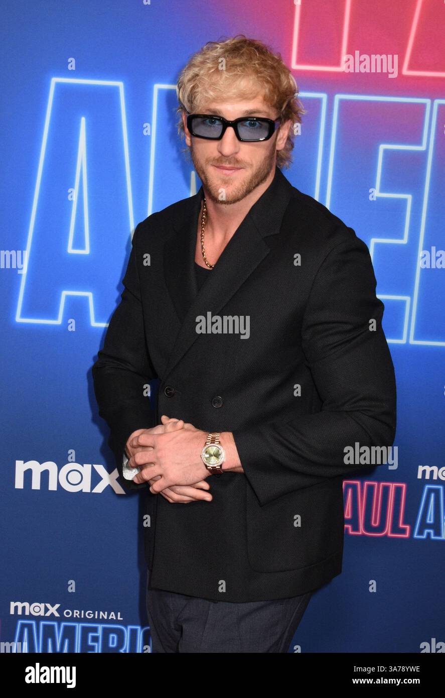 New York, NY, États-Unis. 26 mars 2025. Jake Paul à la première de la série Max original Reality Paul American au Tempo by Hilton New York le 26 mars 2025 à New York. Crédit : Mpi099/Media Punch/Alamy Live News Banque D'Images