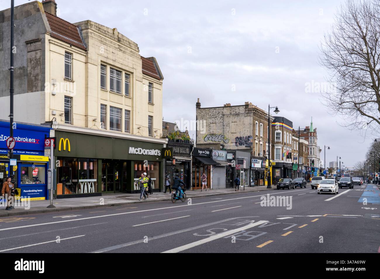 Clapham High Street, Londres, Royaume-Uni Banque D'Images