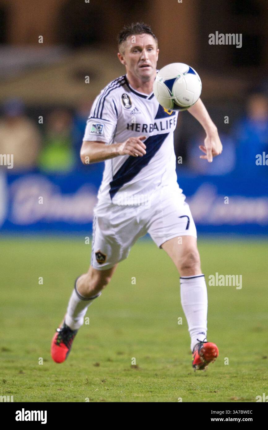 7 novembre 2012 - Santa Clara, Californie, États-Unis - L'attaquant de la Galaxy Robbie Keane (7) lors de la deuxième étape de la demi-finale de la Conférence occidentale de la MLS entre les tremblements de terre de San Jose et la Galaxy au stade Buck Shaw de Santa Clara, CA. Le Galaxy a remporté 3-1 et s'est avancé pour la finale de la Conférence occidentale. (Crédit image : © Matt Cohen/ZUMAPRESS.com) Banque D'Images