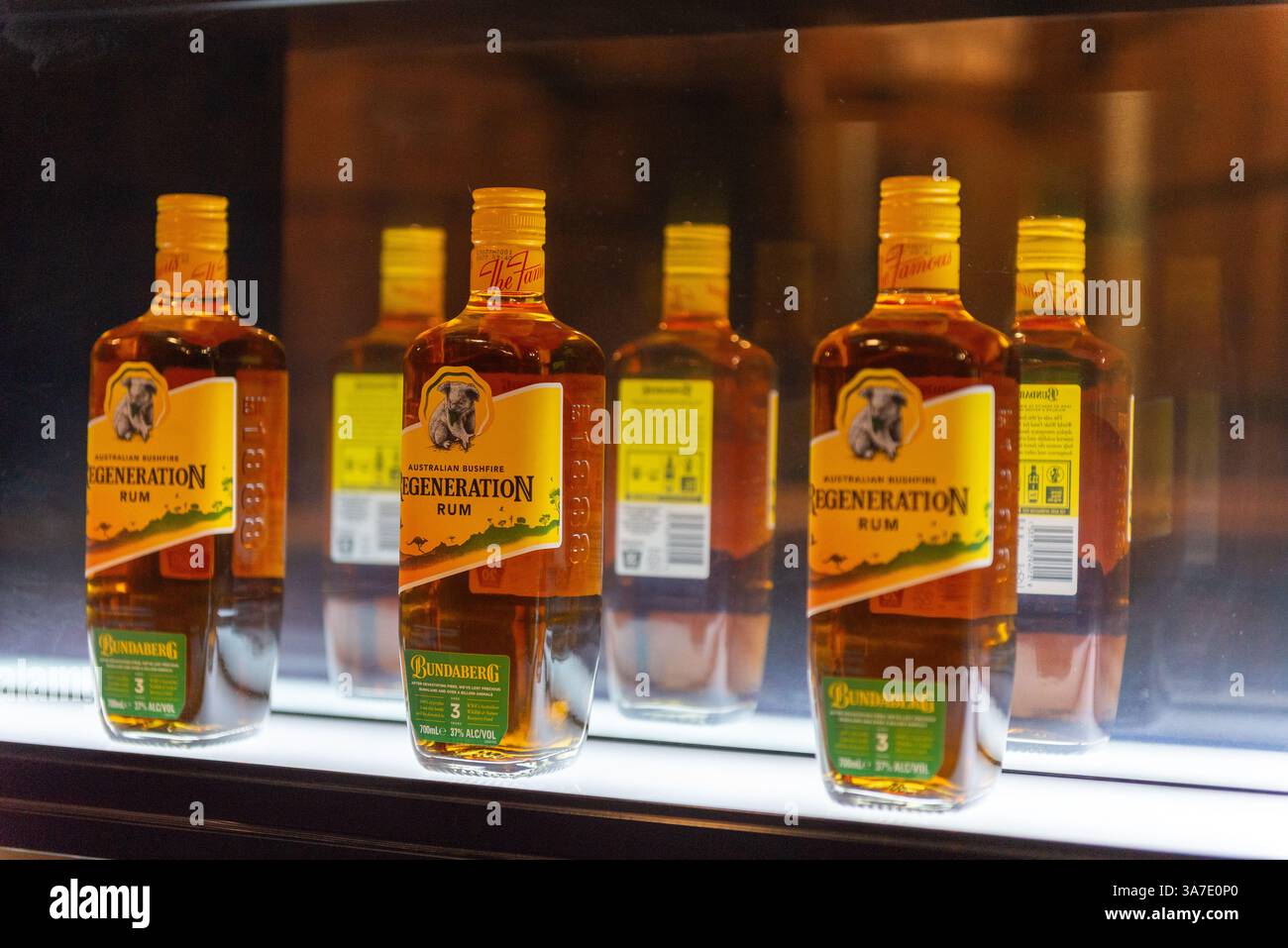 Bundaberg, Australie. Distillerie de Bundaberg. Bundy rhum. Banque D'Images