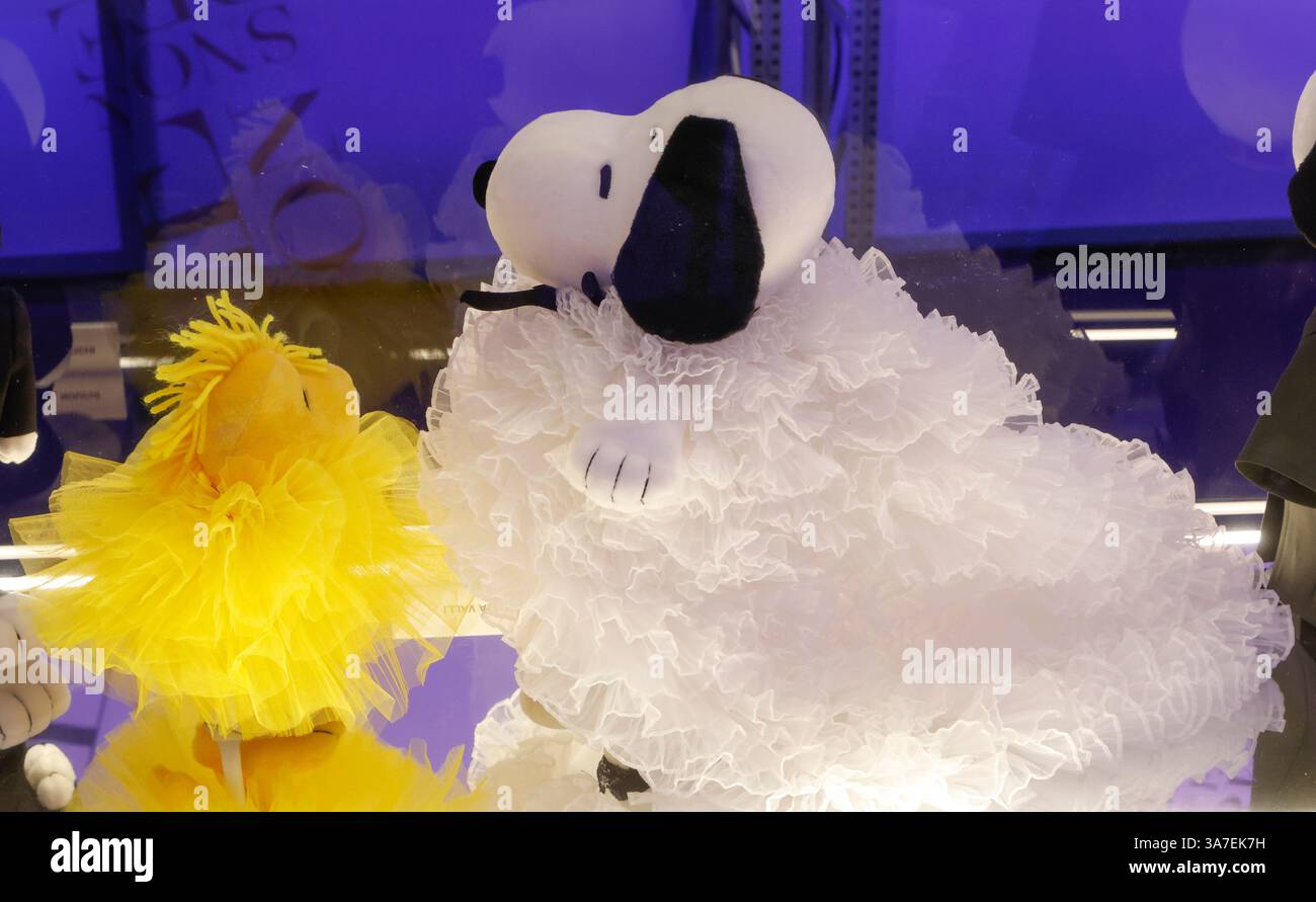 EXPOSITION SNOOPY IN STYLE À PARIS Banque D'Images