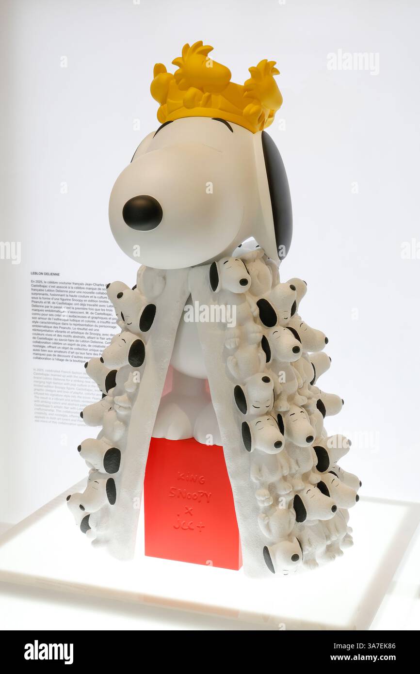 EXPOSITION SNOOPY IN STYLE À PARIS Banque D'Images