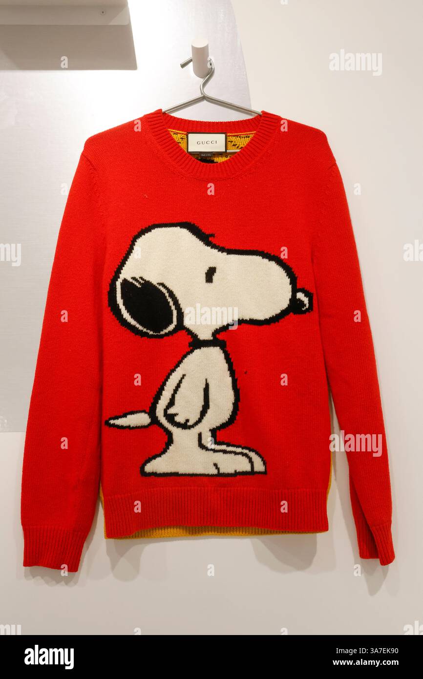 EXPOSITION SNOOPY IN STYLE À PARIS Banque D'Images