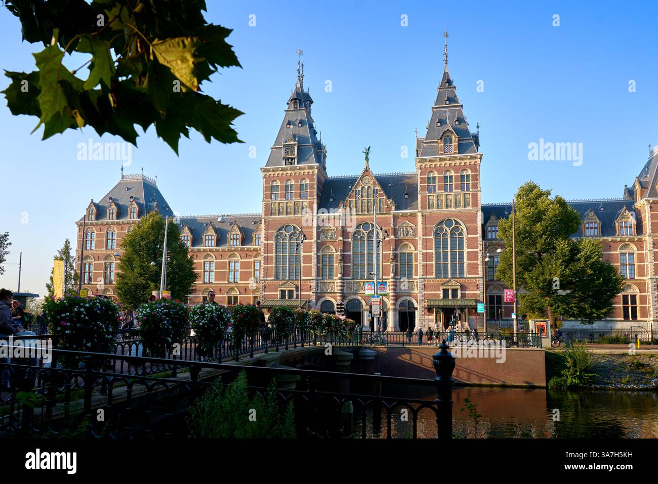 Amsterdam, pays-Bas – 20 septembre 2024 - Rijksmuseum National Museum Amsterdam pays-Bas. Le musée national Rijksmuseum à Amsterdam. Banque D'Images