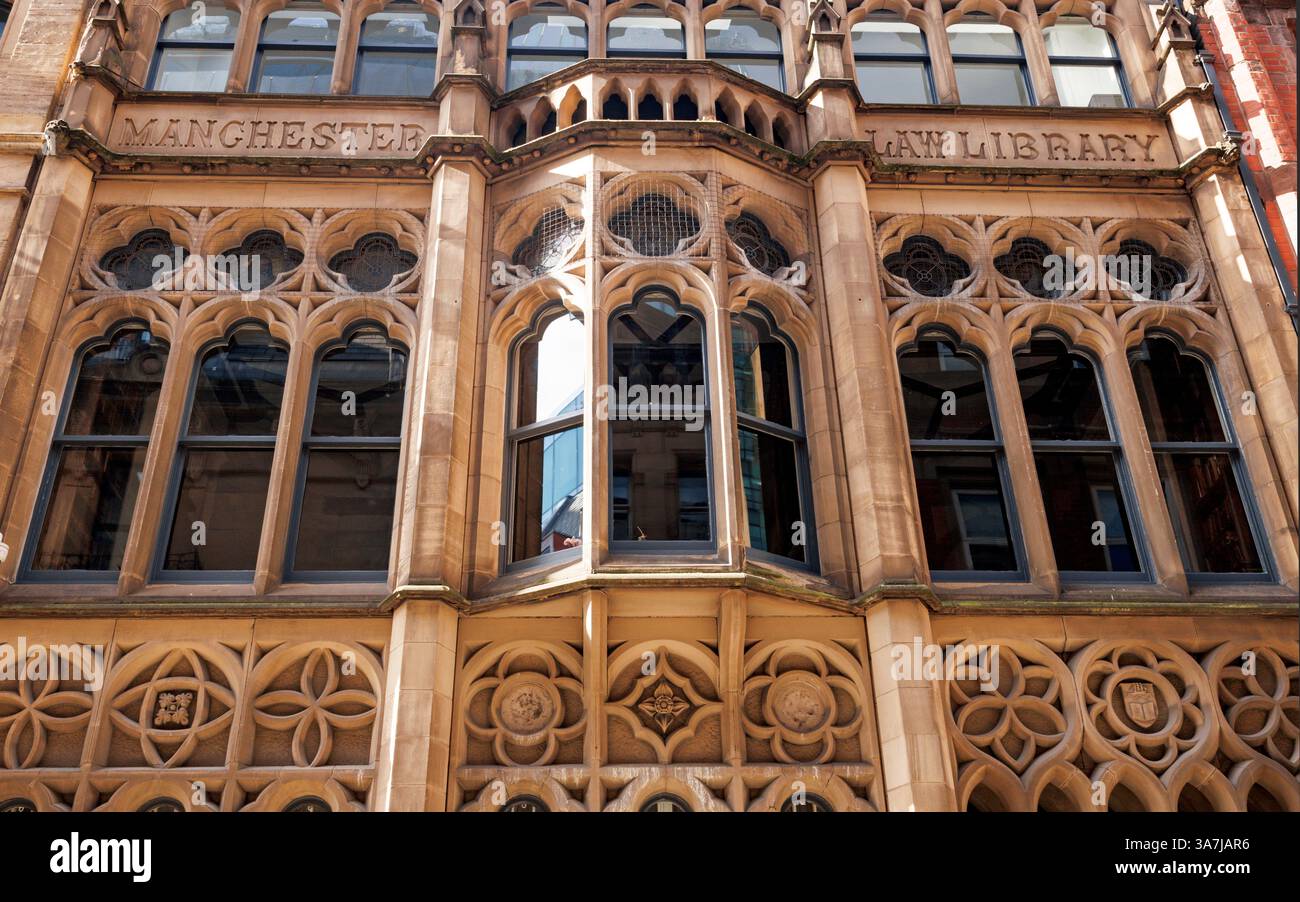 Bibliothèque de droit de Manchester. Kennedy Street, Manchester. Banque D'Images