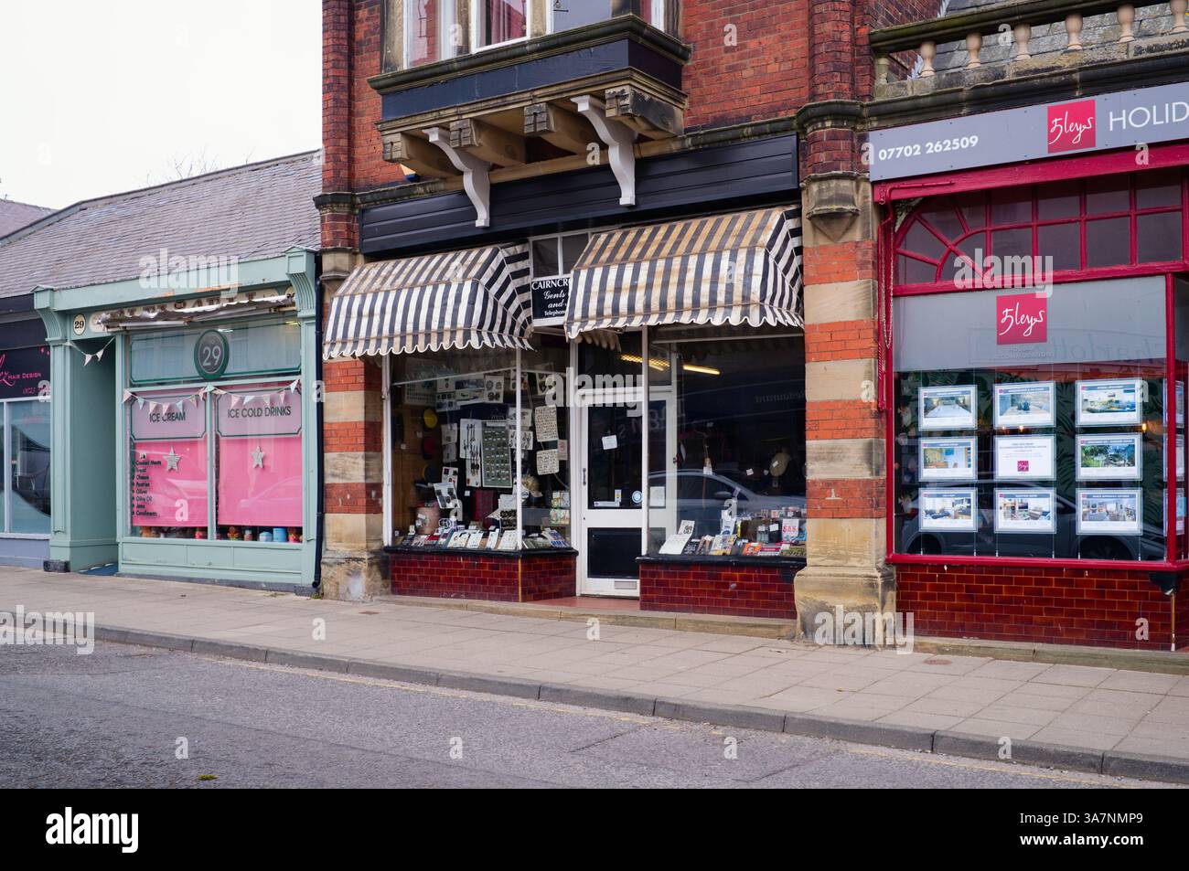 Boutique Cairncross à Filey Banque D'Images