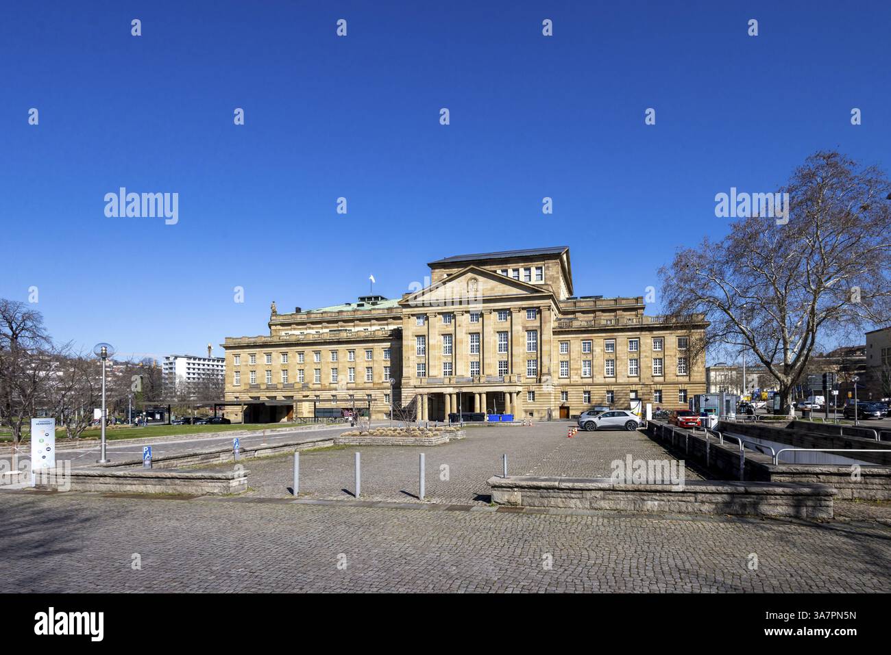 Opéra de Stuttgart, bâtiment historique Littmann. Stuttgart, Bade-Wuerttemberg, Allemagne, Europe Banque D'Images