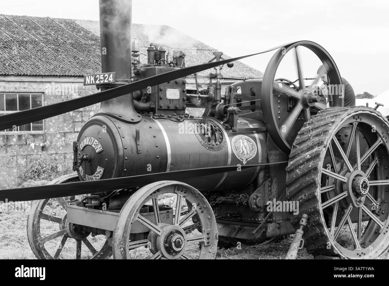 Dorchester.Dorset.Royaume-Uni. 7 septembre 2024.Un moteur de traction Marshall restauré de 1901 appelé Hayden Princess est exposé au Dorset coun Banque D'Images
