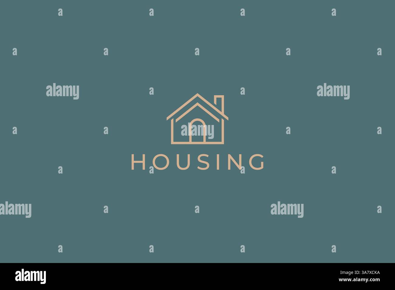 Logement logo immobilier Home Property concept minimaliste identité de marque Illustration de Vecteur