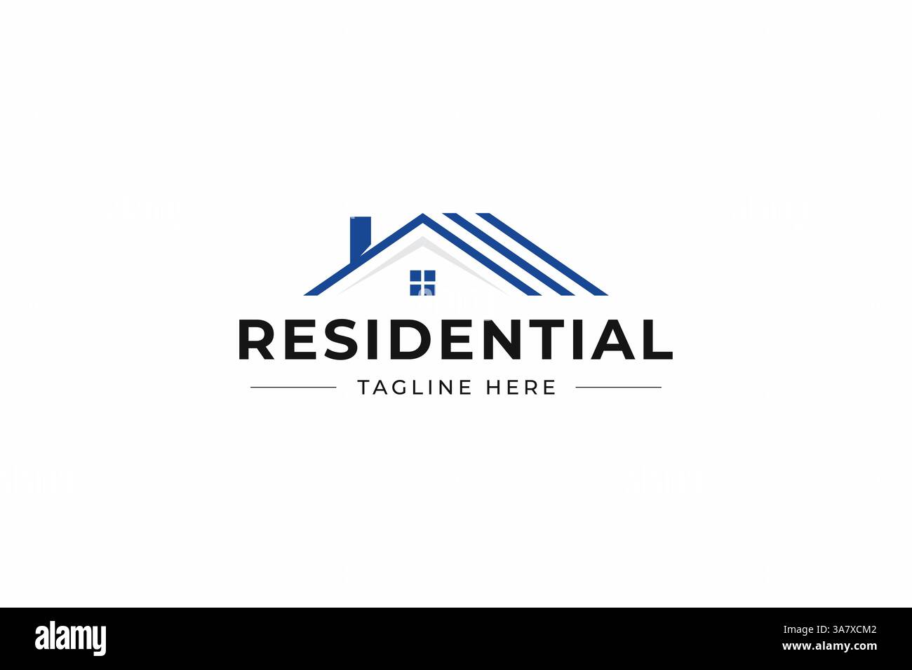 Logo de bâtiment résidentiel construction d'entreprise Maison Service promoteur immobilier identité de marque Illustration de Vecteur