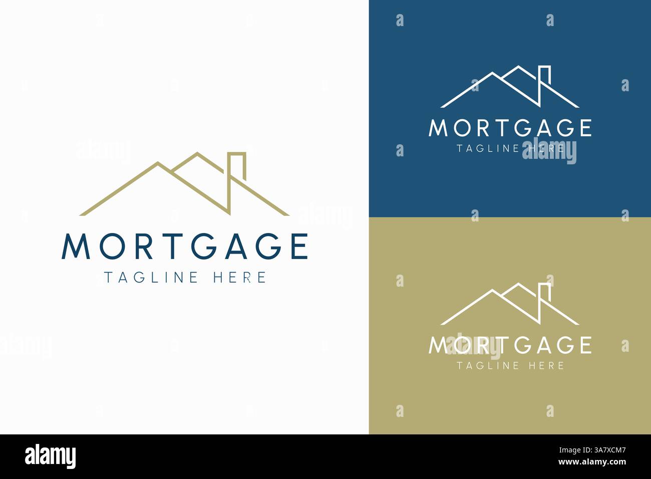 Logo hypothécaire Maison immeuble construction immobilier commercial résidentiel Illustration de Vecteur