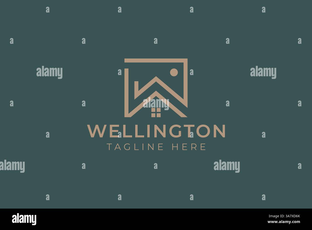 Immobilier immobilier Maison logo Modern Business construction Sign Symbol Wellington Nouvelle-Zélande Illustration de Vecteur