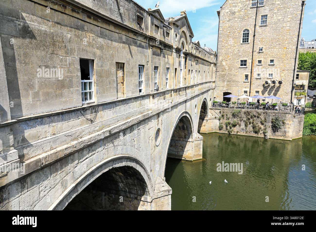 Pulteney Bridge, Bath, Somerset, England, UK Banque D'Images