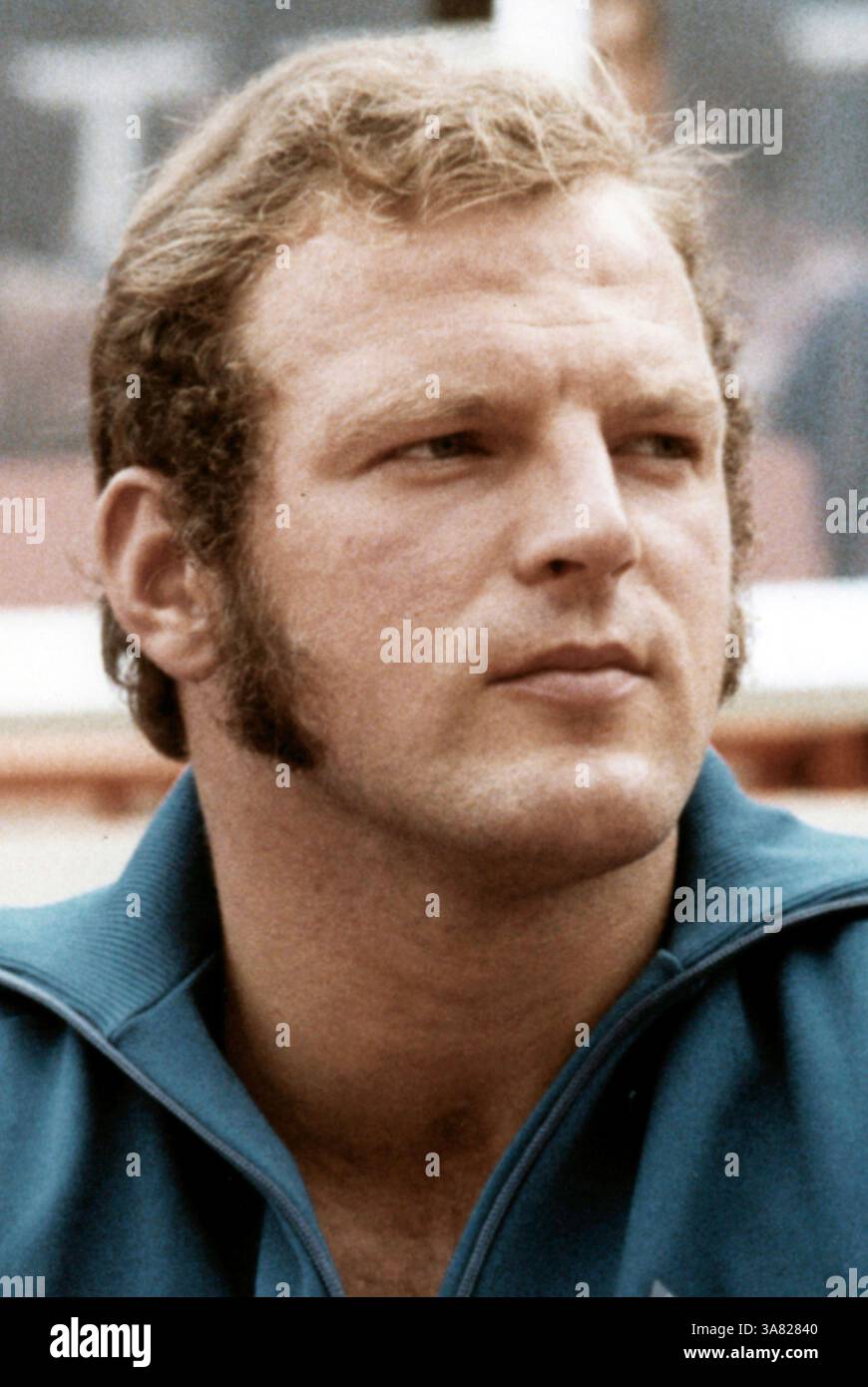 Nice, France - 05 août 1973 : Reinhard Theimer - *28.02.1948 à 03.09.2020 - lanceur de marteaux et olympien avec un record du monde de lancer de marteaux en 1974 après une compétition en 1973 à Nice - France. [traduction automatique] Banque D'Images