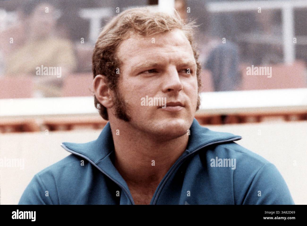 Nice, France - 05 août 1973 : Reinhard Theimer - *28.02.1948 à 03.09.2020 - lanceur de marteaux et olympien avec un record du monde de lancer de marteaux en 1974 après une compétition en 1973 à Nice - France. [traduction automatique] Banque D'Images