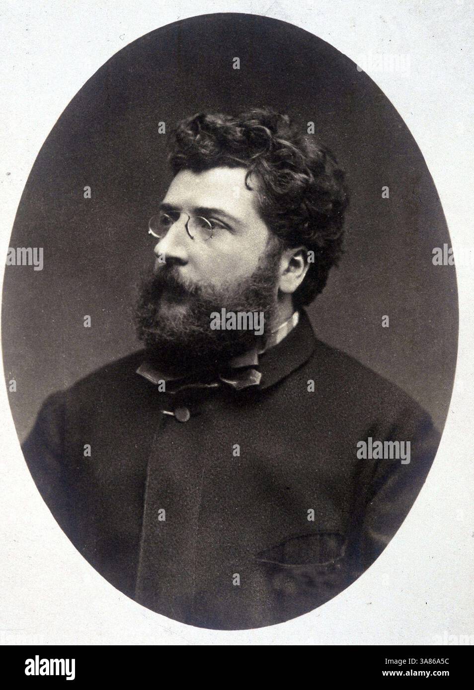 Portrait de Georges Bizet par Etienne Carjat Banque D'Images