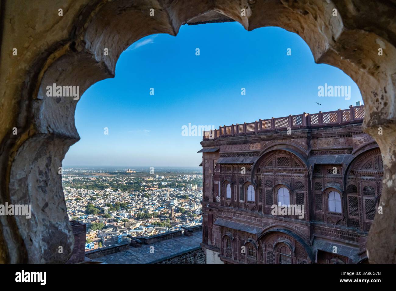 Fort Mehrangarh, Jodhpur, Rajasthan, India Banque D'Images