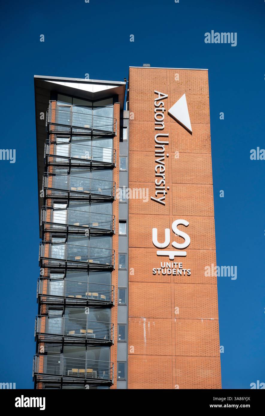 Aston University et Unite Students Building, Birmingham, Royaume-Uni Banque D'Images