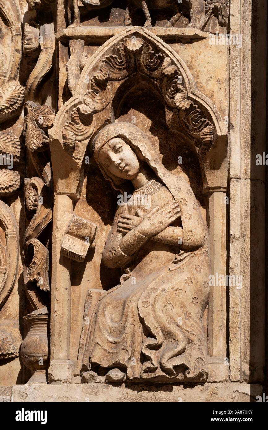 Cathédrale Santa Maria Assunta, Altamura, Bari, Pouilles, Italie Banque D'Images