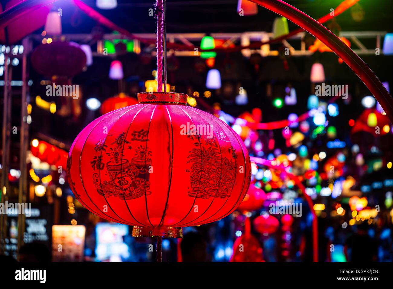 Siem Reap Pub Street, Cambodge Banque D'Images