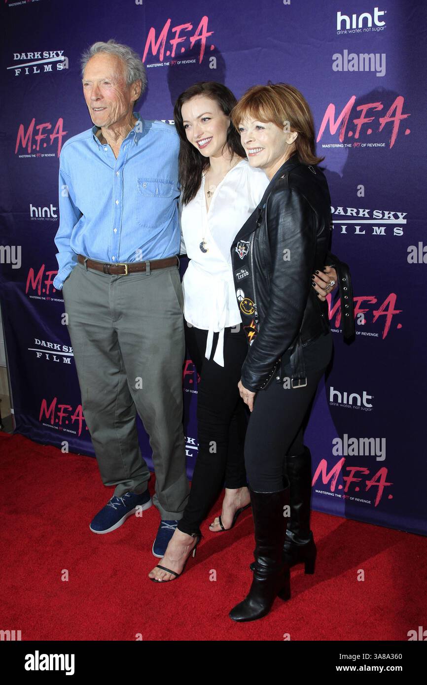 2 octobre 2017 - West Hollywood, CA, USA - LOS ANGELES - OCT 2 : Clint Eastwood, Francesca Eastwood, Frances Fisher à la première de ''M.F.A.'' au London West Hollywood le 2 octobre 2017 à West Hollywood, CA (crédit image : © Kathy Hutchins via ZUMA Wire) Banque D'Images