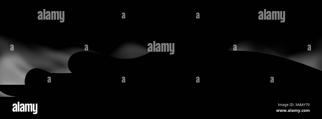 Brouillard, fumée ou nuages de smog blanc sur le sol. Brouillard matinal couvrant la surface du sol ou de l'eau en vue en perspective. Anneau de vapeur isolé à la discothèque, brume magique ou effet d'évaporation naturelle. 3D réaliste Illustration de Vecteur