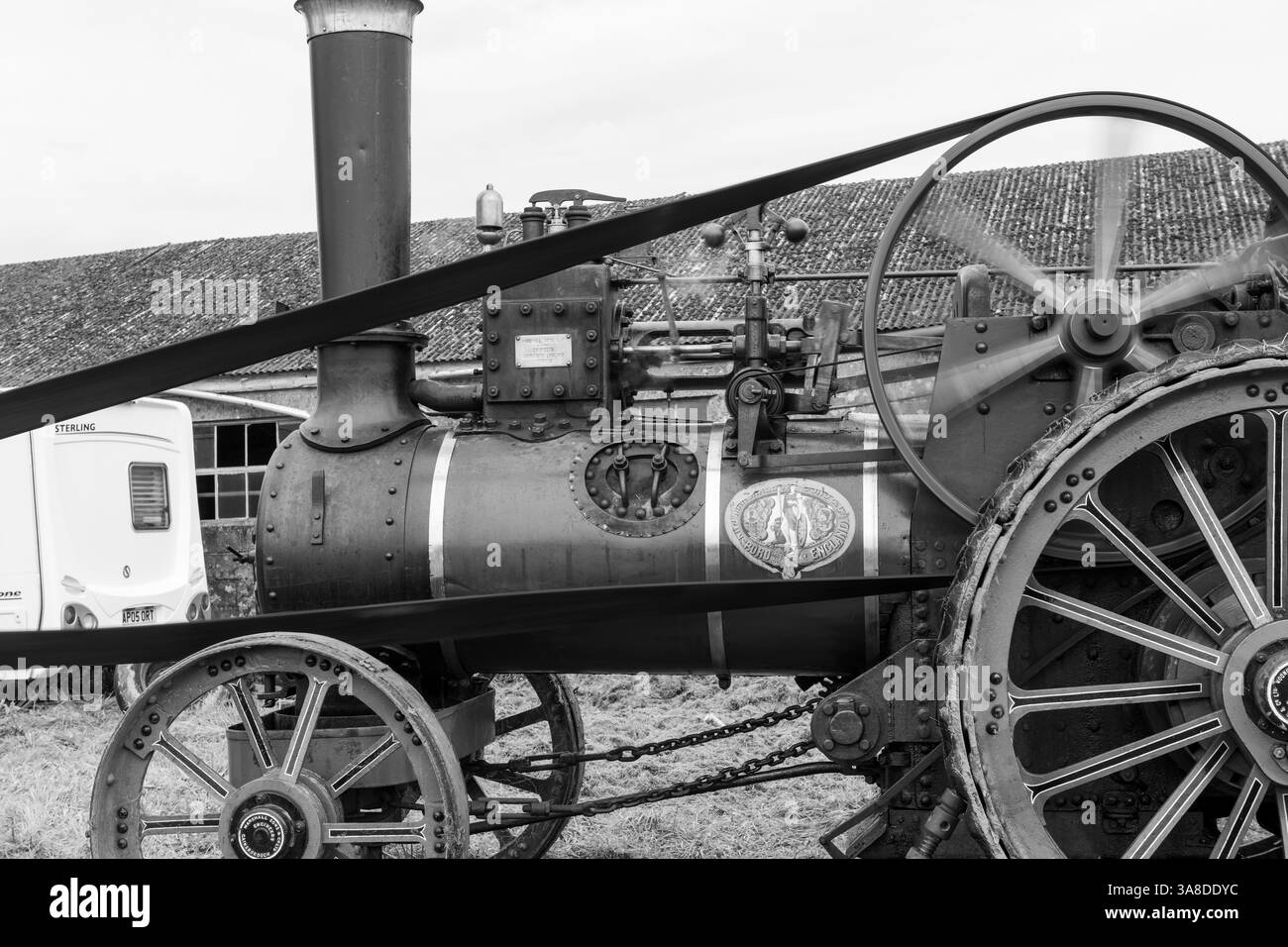 Dorchester.Dorset.Royaume-Uni. 7 septembre 2024.Un moteur de traction Marshall restauré de 1901 appelé Hayden Princess est exposé au Dorset coun Banque D'Images