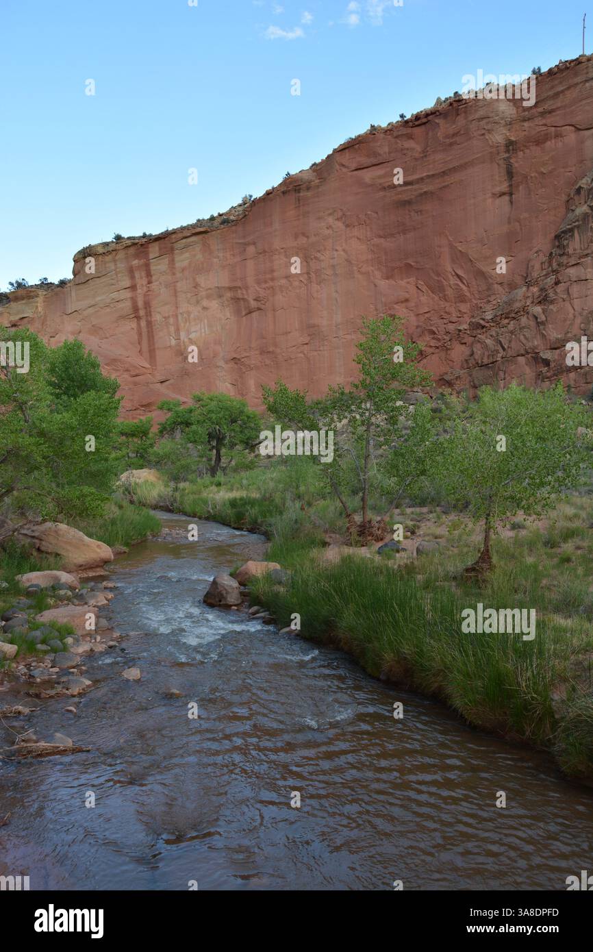 Pectols Pyramid dans le parc national de Capitol Reef Utah Banque D'Images