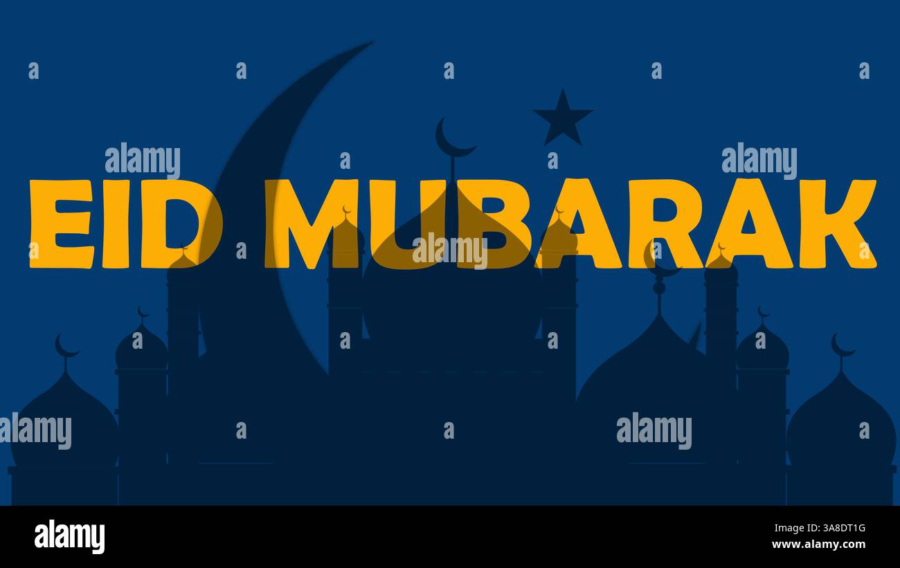 Un fond d'Eid Moubarak culturellement riche avec des motifs islamiques complexes, adapté aux papiers peints, aux en-têtes de sites Web et aux designs promotionnels festifs. Banque D'Images