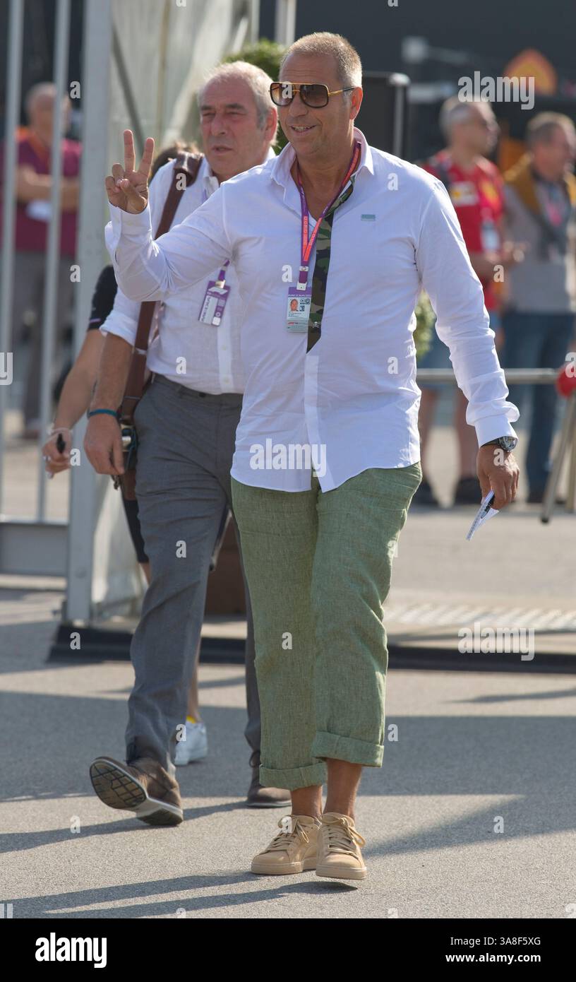Monza, Italie - 07 septembre 2019 : Championnat du monde FIA de formule 1, Grand Prix d'Italie avec l'animateur RTL TV Kai Kebel Banque D'Images