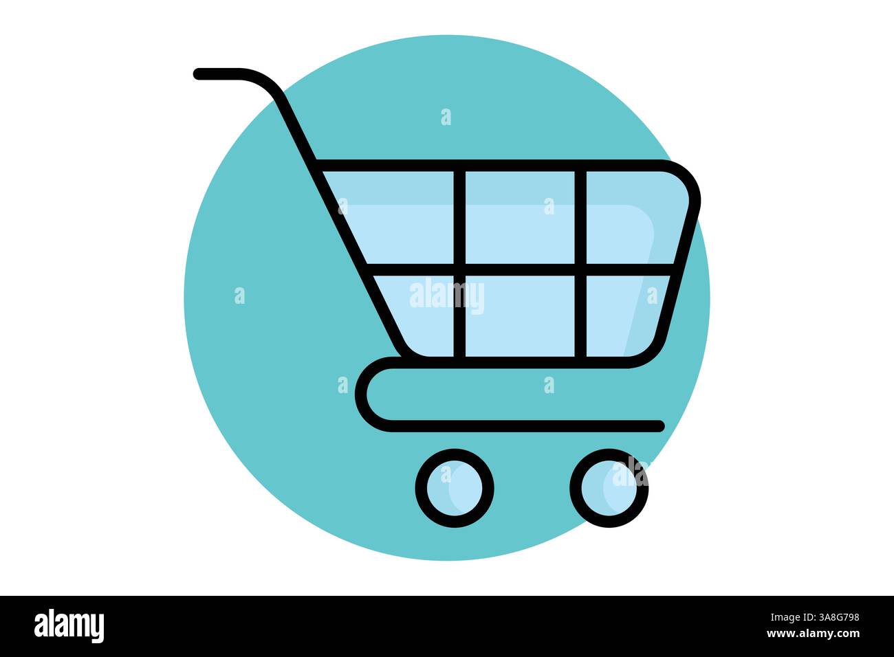 Icône panier. style d'icône de ligne. icône liée au marketing numérique. illustration vectorielle des éléments métier Illustration de Vecteur