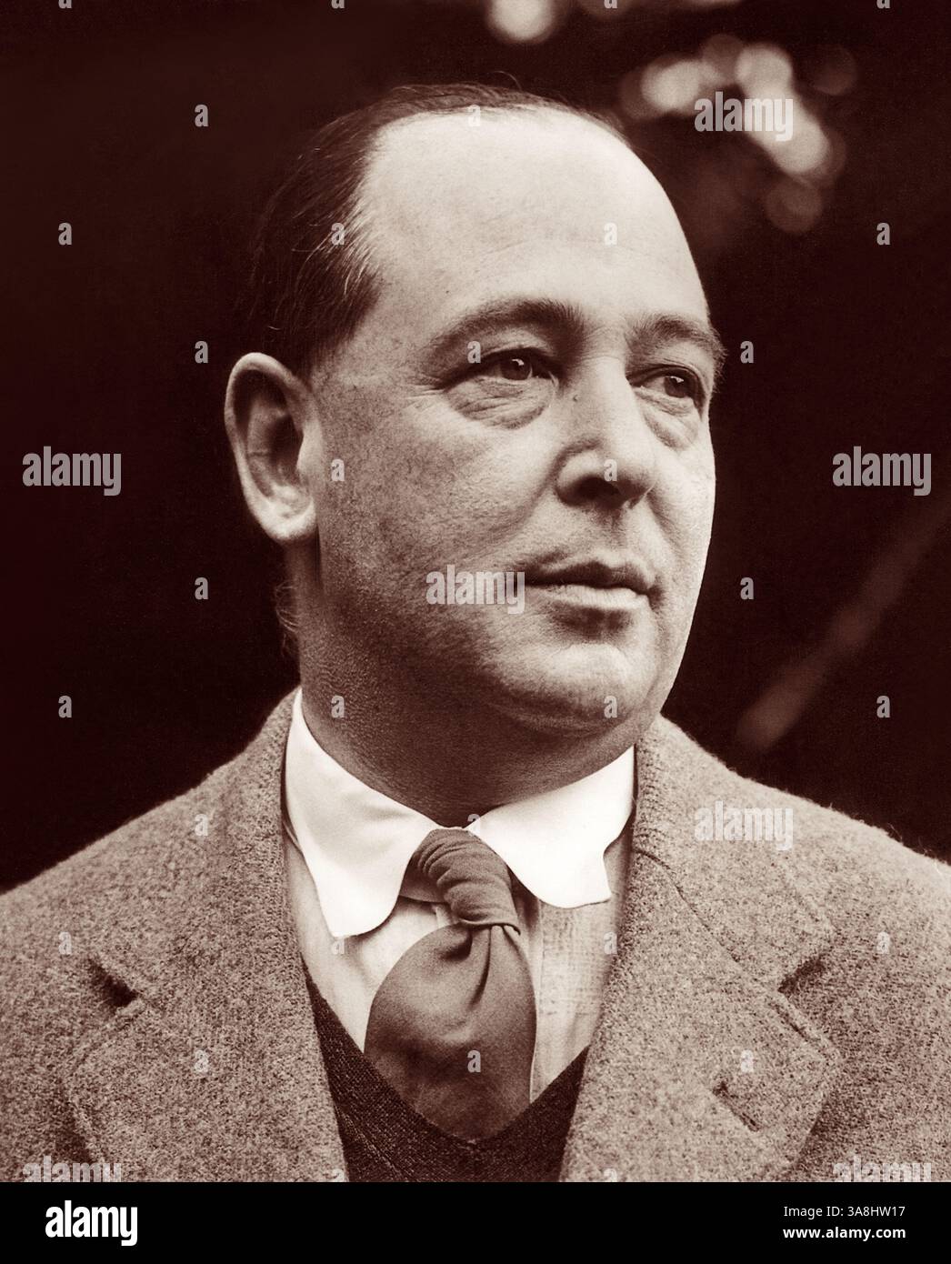 C.S. Lewis (1898-1963), écrivain britannique, professeur à Oxford et Cambridge, apologiste chrétien et auteur des chroniques de Narnia, Mere Christianity, The Screwtape Letters, et d'autres livres populaires. Banque D'Images