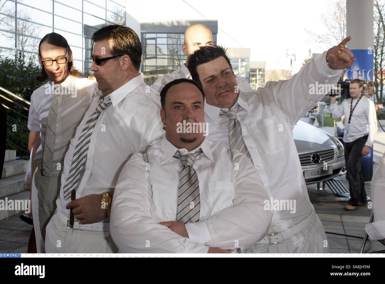 4 avril 2005 - Berlin, États-Unis - Foto : Reents/Siemoneit --- 02 - 04 - 2005 : german Music Awards ''ECHO'' 2005 à l'Estrel Hotel Convention Center à Berlin --- RAMMSTEIN avec le chanteur Till Lindemann (crédit image : © Reents/AdMedia via ZUMA Wire) Banque D'Images