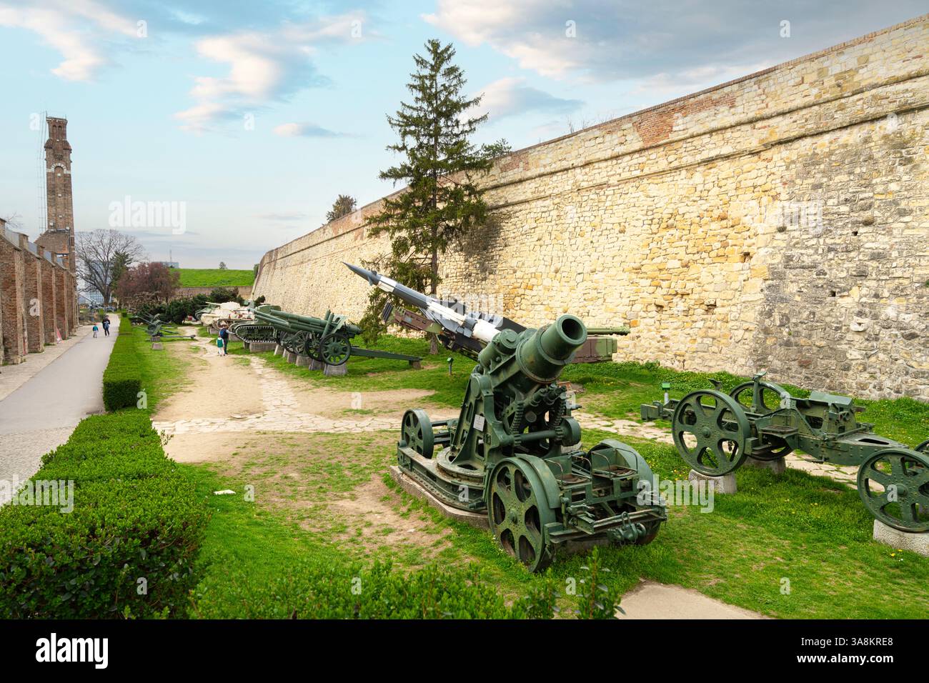 Belgrade, Serbie. 22 mars 2025. Vue de l'exposition des chars du musée de l'Armée dans la forteresse de Belgrade dans le centre-ville Banque D'Images