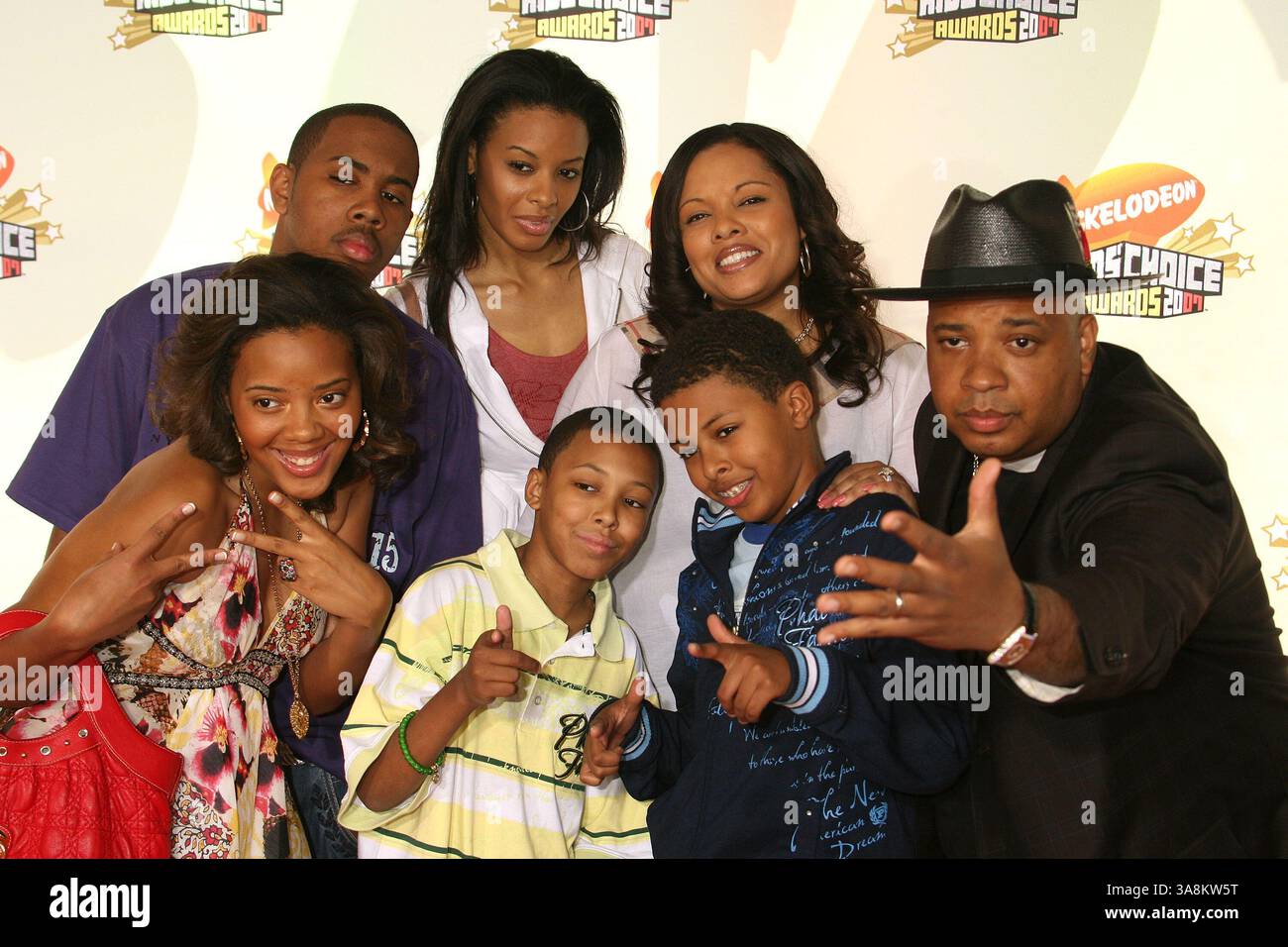 31 mars 2007 - Westwood, CA, É.-U. - 31 mars 2007 - Westwood, Californie - Joseph Simmons et sa famille. La 20e édition des Kids' Choice Awards de Nickelodeon au Pavillon Pauley de l'UCLA. Crédit photo : Byron Purvis/AdMedia (crédit image : © Byron Purvis/AdMedia via ZUMA Wire) Banque D'Images