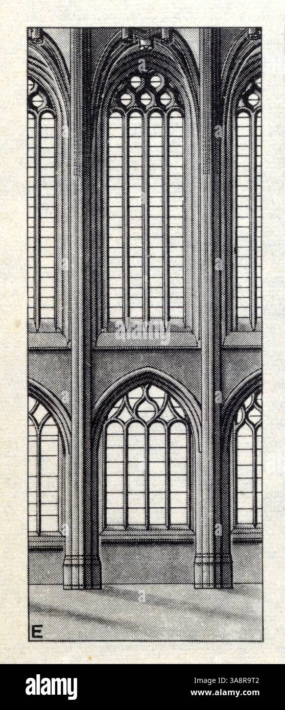 L'évolution de l'art gothique. Flamboyant, 15 et 16e siècle. Beauvais, Eglise St-Etienne Banque D'Images