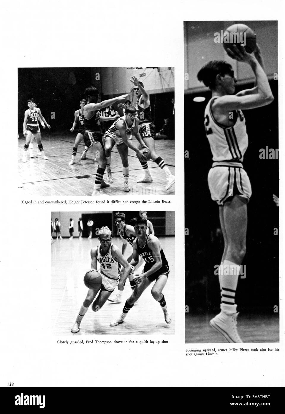 Le Kennedy High Yearbook 1968, Profiles '68, présente étudiant, enseignant, athlétique, et les activités du club de l'année scolaire 1967-1968, documentant des événements et des moments importants. Banque D'Images