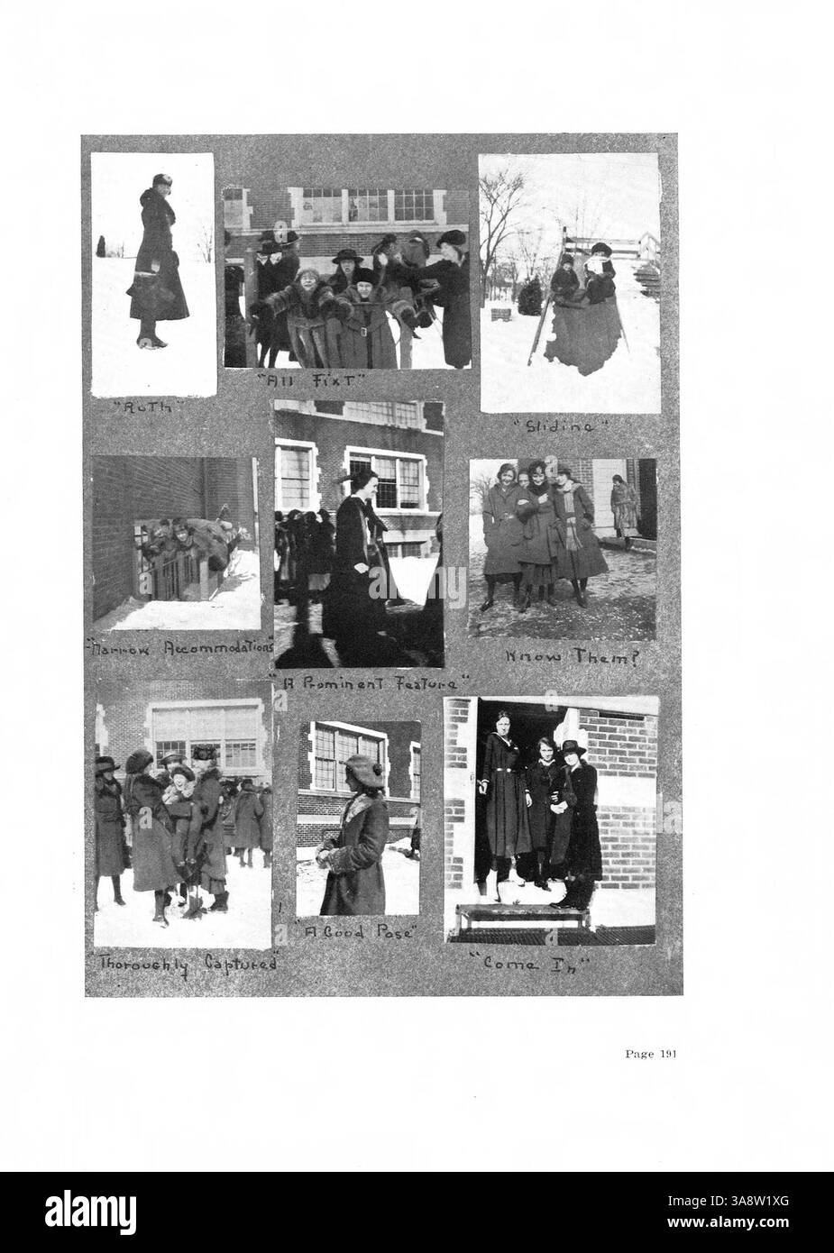 Le Northrop Collegiate Yearbook 1920, Tatler, décrit la vie étudiante, le personnel enseignant, les clubs parascolaires, équipes sportives, et événements notables de l'année scolaire 1919-1920. Banque D'Images