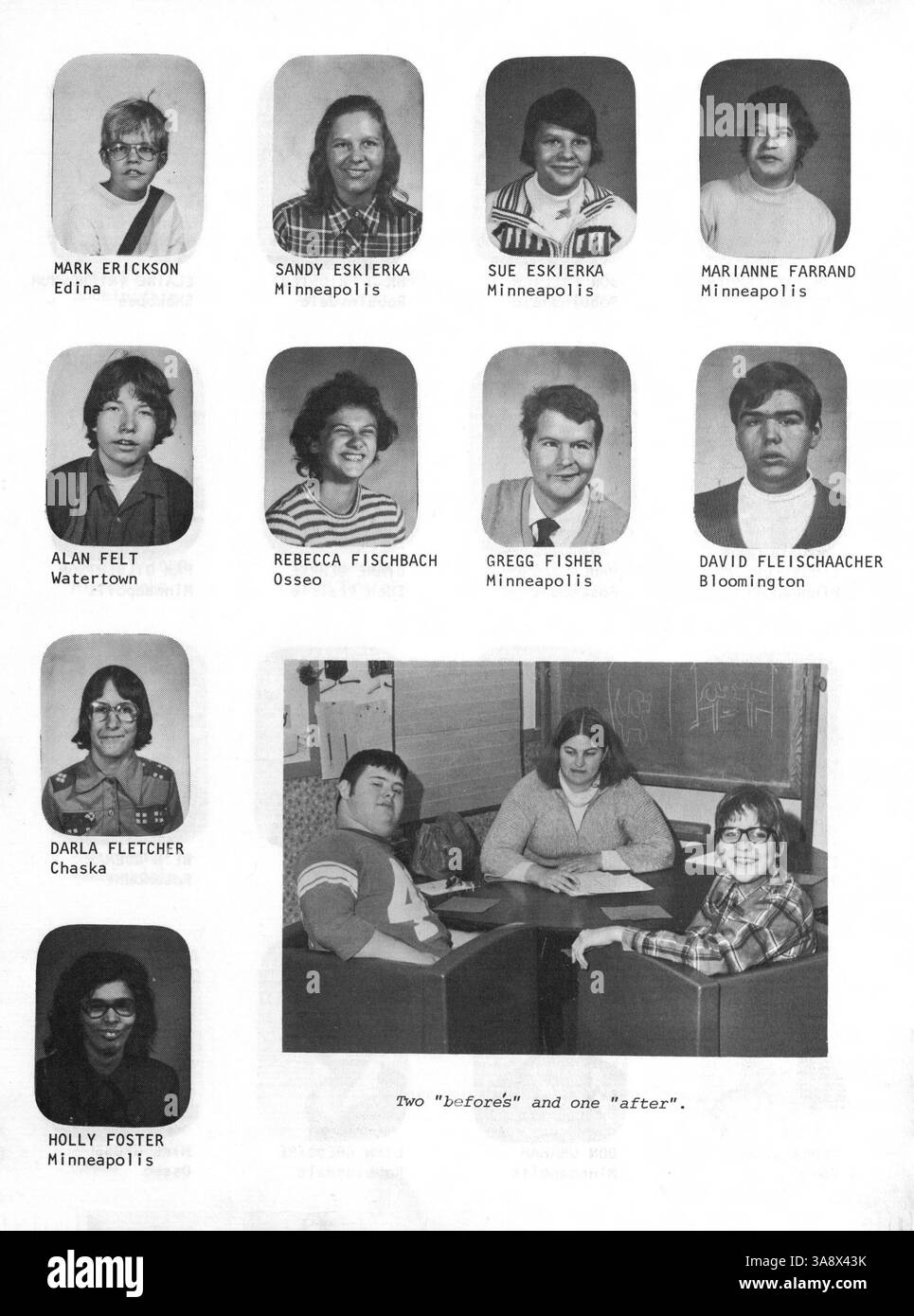 Cette édition 1977 de Hawktale offre un aperçu des faits saillants sociaux et académiques du Cooperative School Rehabilitation Center, documentant les événements, les réalisations des étudiants et les contributions des professeurs. Banque D'Images