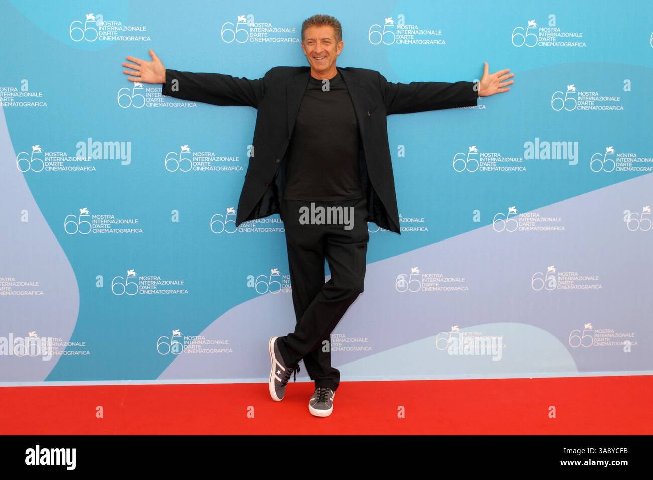 31 août 2008 - Venise, Italie, États-Unis - 31 août 2008 - Venise, Italie - Ezio Greggio. 'PapË† di Giovanna, il' Photocall pendant le 65ème Festival du film de Venise. Crédit photo : a Berti/Marka/AdMedia (crédit image : © A Berti/AdMedia via ZUMA Wire) Banque D'Images