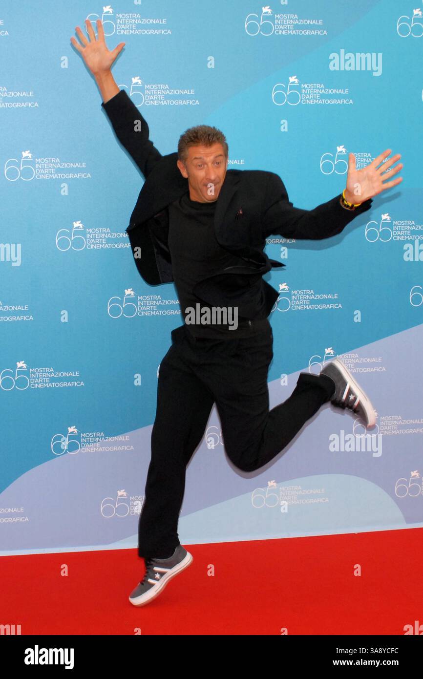 31 août 2008 - Venise, Italie, États-Unis - 31 août 2008 - Venise, Italie - Ezio Greggio. 'PapË† di Giovanna, il' Photocall pendant le 65ème Festival du film de Venise. Crédit photo : a Berti/Marka/AdMedia (crédit image : © A Berti/AdMedia via ZUMA Wire) Banque D'Images