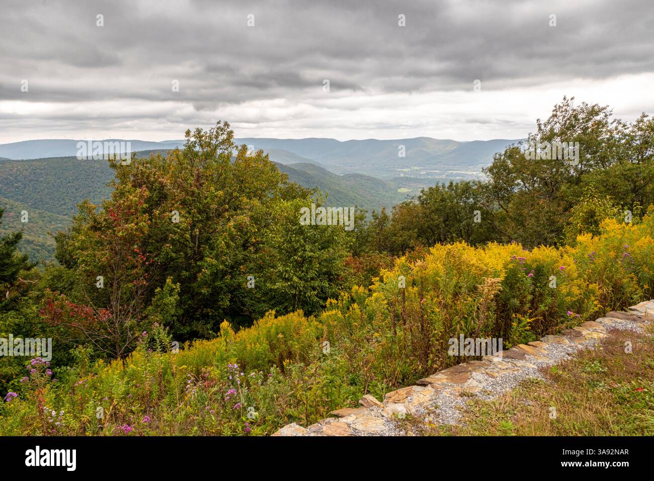 Une vue depuis le mont Greylock dans Western Mass Banque D'Images